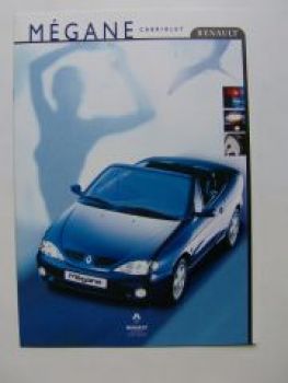 Renault Megane Cabriolet Prospekt März 1999 NEU