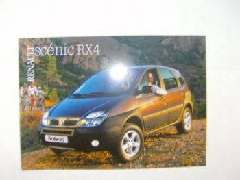 Renault Scenic RX4 Prospektblatt September 1999
