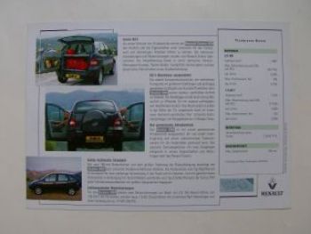 Renault Scenic RX4 Prospektblatt September 1999