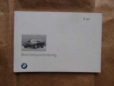 Zusatzbetriebsanleitung 518i +touring 525td+Touring E34 1993