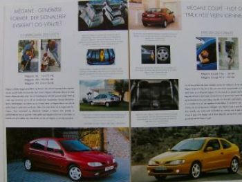 Renault Megane +Coupe Prospekt Dänemark NEU TypBA