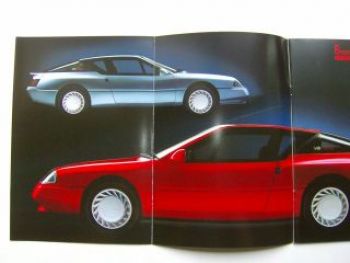 Renault Alpine V6 Turbo Prospekt November 1988 NEU