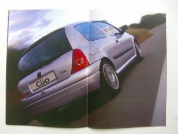 Renault Clio Prospekt +16V Februar 2000 NEU