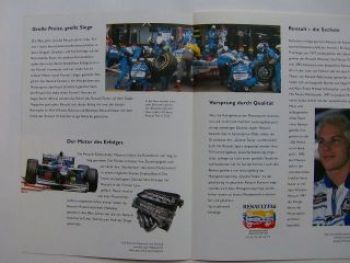 Renault Formel 1 Erfolg in Serie Prospekt Williams Villeneuve