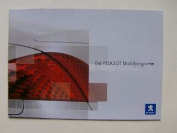 Peugeot Modellprogramm Alle Prospekt April 2003 NEU