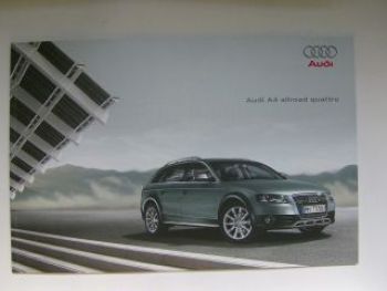 Audi A4 allroad quattro Prospekt +Preisliste April 2009