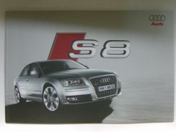 Audi S8 Prospekt August 2008 NEU