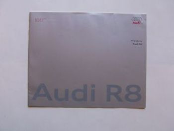 Audi Preisliste R8 4.2FSi April 2007 NEU