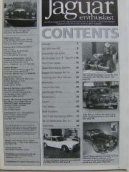 Jaguar enthusiast UK Englisch Magazin XJ6 XK120 Mai1995 Vol.11 N