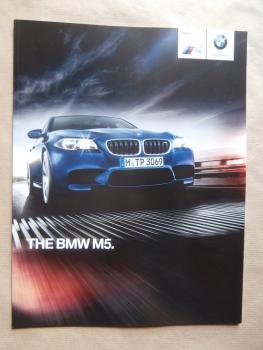 BMW M5 F10 +Competition Package Englischer Prospekt März 2015 NEU