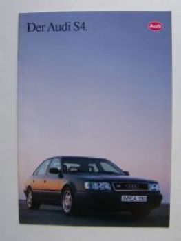 Audi S4 Limousine (C4) Prospekt Januar 1992 Rarität NEU