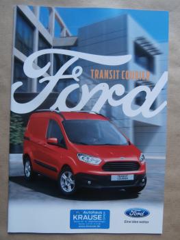 Ford Transit Courier 1.0L EcoBoost Benziner 1.5l TDCI Dieselmotor Prospekt Dezember 2016