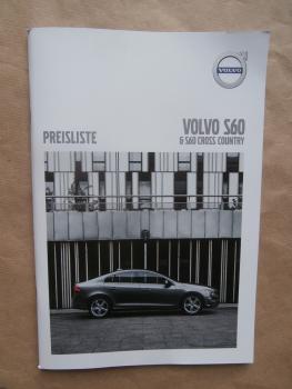 Volvo S60 & Cross Country Preisliste T2 T3 T4 T5 T6 AWD,Polestar,D2,D3,D4 D4 AWD D5 +R-Design April 2017