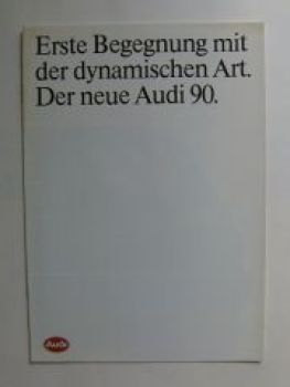 Audi 90 (Typ 82) Prospekt September 1984 Facelift