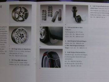 Audi A4 Das Zubehör Prospekt  November 1994 Rarität
