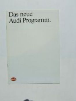 Audi das neue Programm alle Modelle März 1985