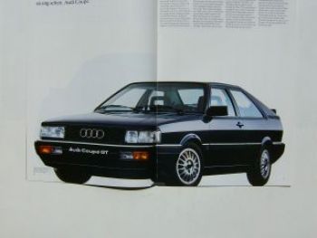 Audi das neue Programm alle Modelle März 1985