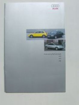 Audi Fahrschulfahrzeuge A3 A4 A6 Prospekt April 1999