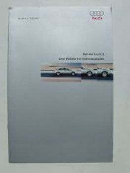 Audi A4 hoch 3 Pakete für Individualisten Prospekt März 1999