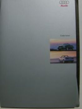 Audi Cabriolet Prospektmappe (8G) Juli 1999