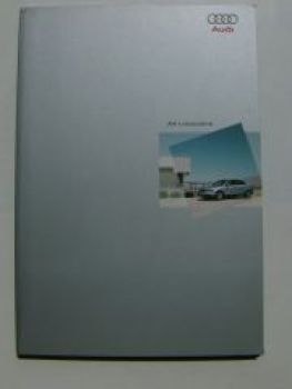 Audi A4 Limousine Prospekt (Typ 8E2) Mappe Oktober 2000