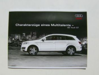 Audi Q7 Charakterzüge eines Multitalents Prospekt NEU