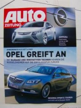 Auto Zeitung 6/2009 Opel greift an Ampera Insignia Sports Tourer