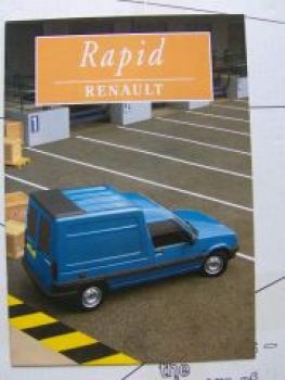 Renault Rapid Prospekt März 1997 NEU