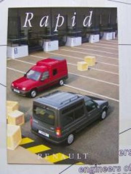 Renault Rapid Prospekt August 1995 NEU