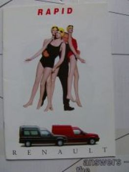 Renault Rapid Prospekt April 1995 NEU