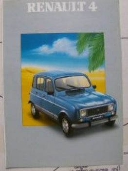 Renault 4 GTL Prospekt Juni 1988 Rarität