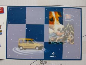 Renault Kangoo Disneyland Paris A4 Karte Rarität