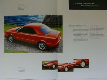 Audi Cabriolet Hardtop (8G) Prospekt  September 1997 NEU