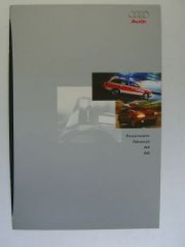 Audi Feuerwehr Notarzt A4 A6 Prospekt Mai 1998 NEU