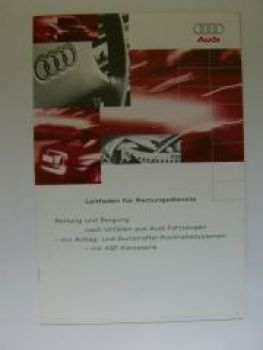 Audi Leitfaden für Rettungsdienste intern Juni 1996 Rarität