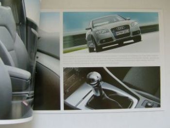 Audi S line Prospekt alle Modelle April 2007 NEU