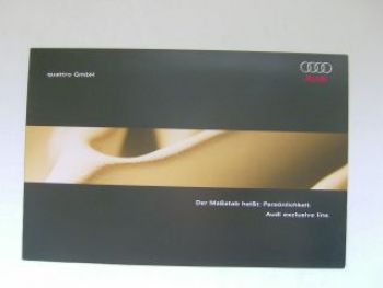 Audi exclusive line. Prospekt Mai 2005 A3 A4 A6 NEU