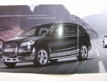 Audi Q7 style Paket Sport +Offroad Prospekt Juli 2008 NEU
