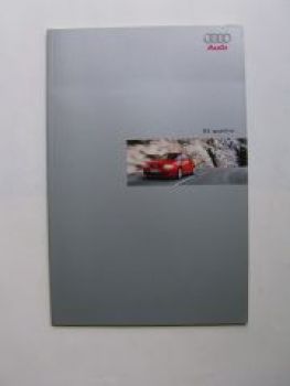 Audi S3 quattro Prospekt (8L) Juli 1999 UK Englisch NEU