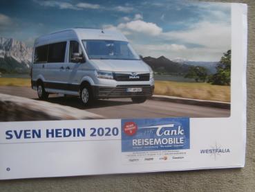 Westfalia Sven Hedin 2020 auf MAN TGE Hochdach Prospekt August 2019