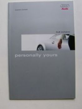 Audi exclusive personally yours Mai 2003 NEU Rarität