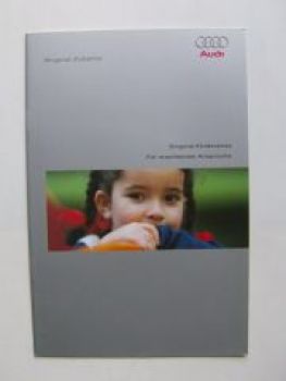Audi Original Zubehör Kindersitze Prospekt Juni 2000 NEU