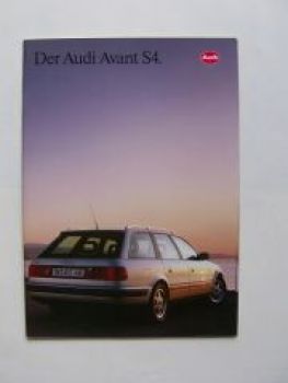 Audi Avant S4 Prospekt (C4) Juli 1992 Rarität