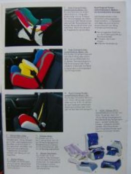 Audi Zubehör Prospekt 1992/93 80, Coupe, Cabriolet,100 C4