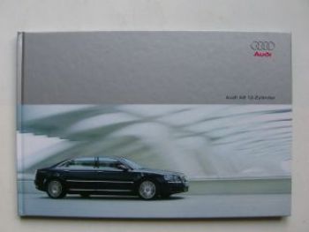 Audi A8 12-Zylinder Buch Prospekt Dezember 2003 NEU