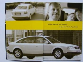 Audi Taxi/Mietwagen A6/A4 Limousine+Avant Prospekt 8/1999