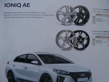 Hyundai Winter 2018/19 Komplettrad-Katalog i10 IA i20 GB ix20 JC i30 PD i30 N PD i40 VF Ioniq AE