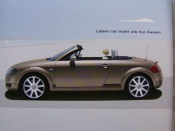 Audi TT Roadster Coupe Prospekt September 2004 NEU