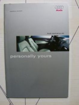 Audi personally yours exclusive A3 Prospekt September 2003