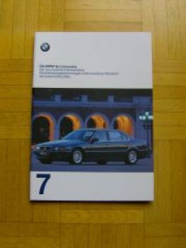 BMW 7er E38 Prospekt 730i-750i+L Versionen +725tds  1997